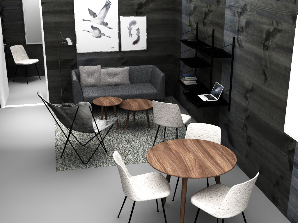 Renderad bild över rum