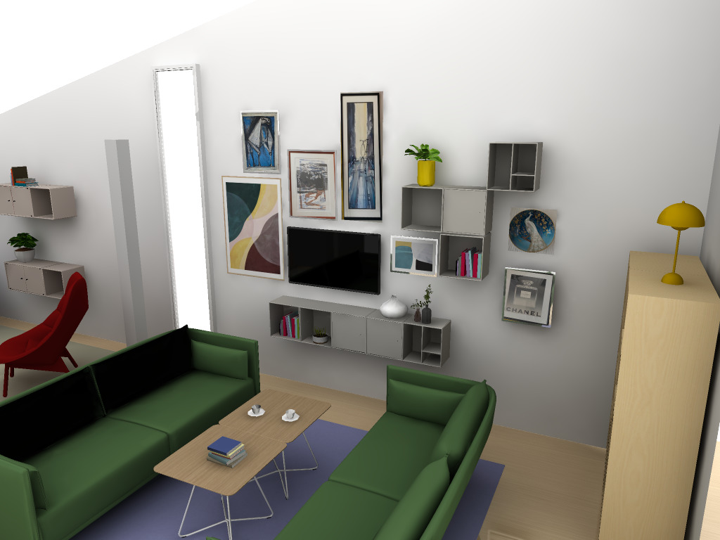 Rendering av vardagsrum