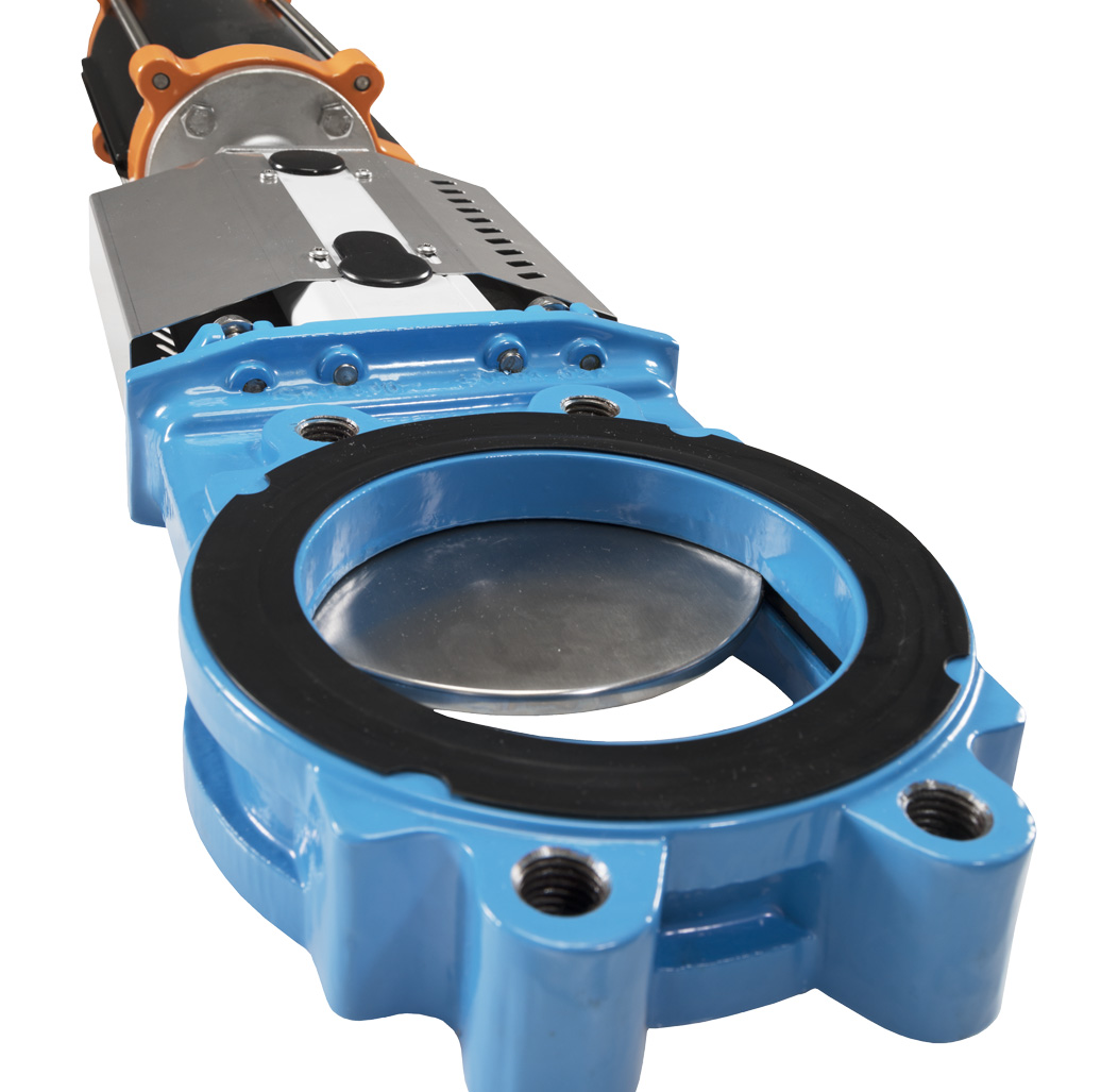 Knife gate valve WB11 close-up