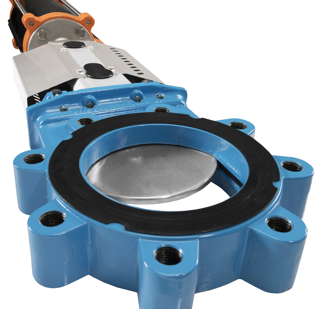 Knife gate valve WB14 close-up