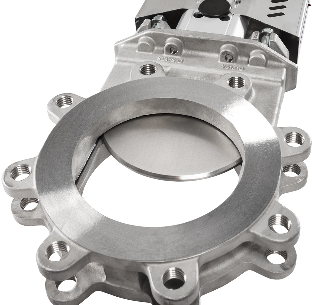 Knife gate valve WB14E close-up