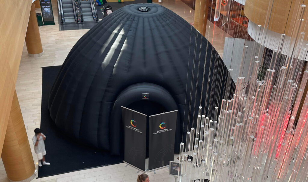 Geodomen, uppblåsbar dom