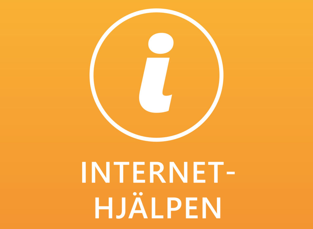 Skylt Internet-hjälpen