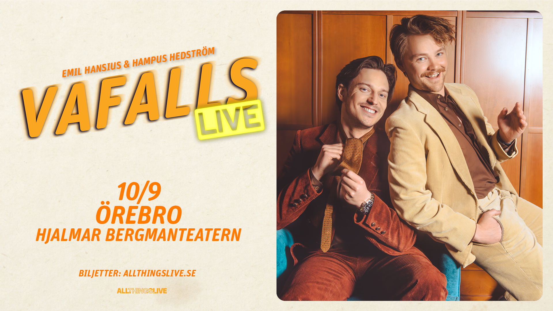 Vafalls Live med Emil Hansius & Hampus Hedström