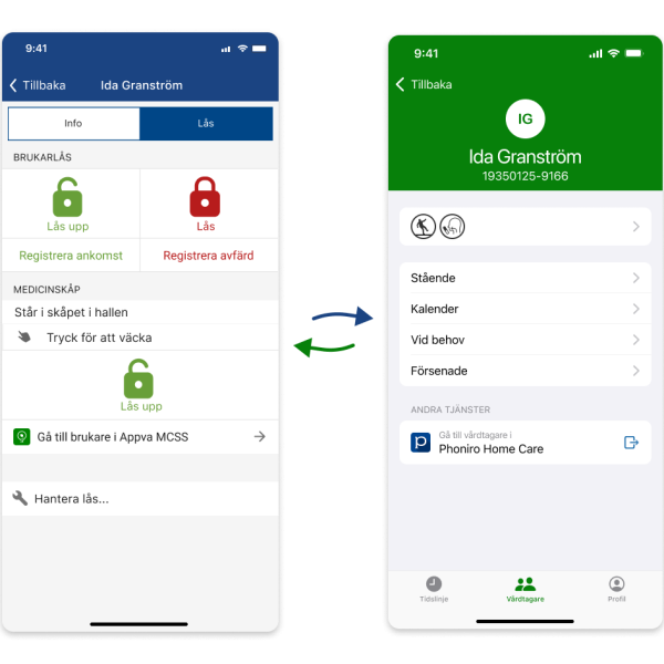 Phoniro-HomeCare-app-Vitec-Appva-MCSS-app